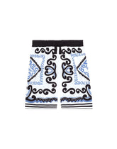 Marina-print poplin shorts - | Dolce & Gabbana