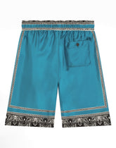 Bandanna-print twill shorts - | Dolce & Gabbana