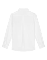 Long-sleeved cotton shirt with embroidery - | Dolce & Gabbana
