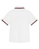 Short-sleeved cotton shirt with embroidery - | Dolce & Gabbana