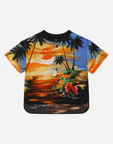 Hawaiian-print poplin shirt - | Dolce & Gabbana