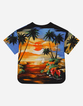 Hawaiian-print poplin shirt - | Dolce & Gabbana