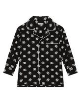 DG logo print poplin pajama shirt - | Dolce & Gabbana