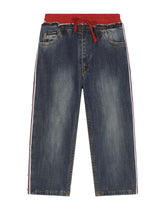 Stretch denim jogging pants - | Dolce & Gabbana