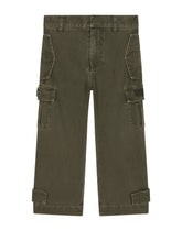 Garment-dyed gabardine cargo pants - | Dolce & Gabbana