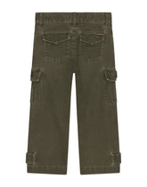 Garment-dyed gabardine cargo pants - | Dolce & Gabbana