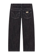 Non-stretch denim jeans with logo tag - | Dolce & Gabbana