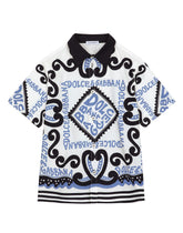 Marina-print poplin shirt - | Dolce & Gabbana