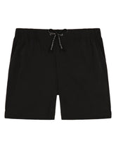 Nylon swim shorts with all-over logo print - | Dolce & Gabbana