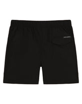 Nylon swim shorts with all-over logo print - | Dolce & Gabbana