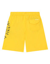 Nylon swim trunks with DG laurel logo - | Dolce & Gabbana