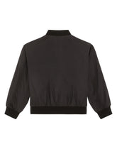 Nylon bomber jacket with logo tag - | Dolce & Gabbana