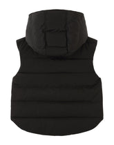 Sleeveless nylon down jacket with hood - | Dolce & Gabbana