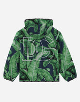 Mesh jacket with banana tree print - | Dolce & Gabbana