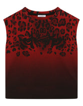 Leopard-print jersey tank top - | Dolce & Gabbana