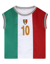 Satin T-shirt with Italy DG satin - | Dolce & Gabbana