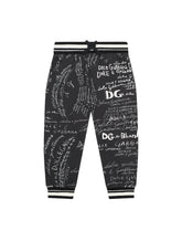 JERSEY JOGGING PANTS WITH LOGO PRINT - | Dolce & Gabbana