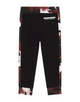 Jersey jogging pants with camouflage intarsia - | Dolce & Gabbana