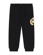 Jersey jogging pants with DG laurel print - | Dolce & Gabbana