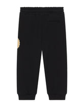 Jersey jogging pants with DG laurel print - | Dolce & Gabbana