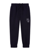 Jersey jogging pants with DG logo patch - | Dolce & Gabbana