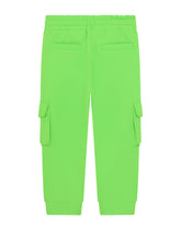 Jersey jogging pants with DG logo embroidery - | Dolce & Gabbana