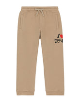 Cotton jogging pants with embroidery - | Dolce & Gabbana