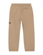 Cotton jogging pants with embroidery - | Dolce & Gabbana