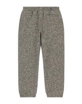 Cotton jogging pants with patch and logo embroidery - | Dolce & Gabbana