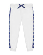 Jersey jogging pants with DG logo band - | Dolce & Gabbana