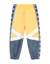 Jersey jogging pants with intarsia design and logo band - | Dolce & Gabbana