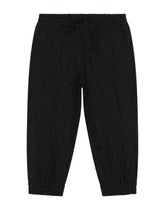 Brocade jogging pants with logo tag - | Dolce & Gabbana
