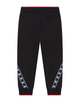 Jersey jogging pants with logo band - | Dolce & Gabbana
