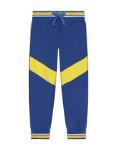 Jersey jogging pants with intarsia design and logo band - | Dolce & Gabbana