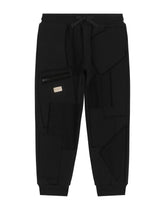 Jersey jogging pants with patchwork - | Dolce & Gabbana