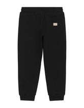 Jersey jogging pants with patchwork - | Dolce & Gabbana