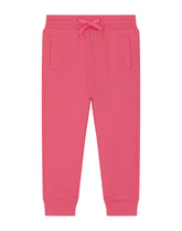 Jersey jogging pants with plate - | Dolce & Gabbana