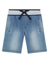 Jersey denim jogging shorts - | Dolce & Gabbana