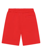 Jogging shorts with embossed logo - | Dolce & Gabbana