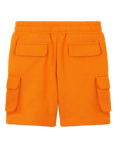 Jersey jogging shorts with logo plate - | Dolce & Gabbana
