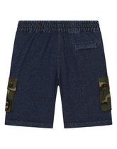 Jersey denim jogging shorts - | Dolce & Gabbana