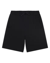 Jersey jogging shorts with heraldic patch - | Dolce & Gabbana