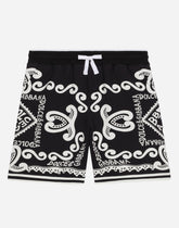 Jersey shorts with Marina print - | Dolce & Gabbana