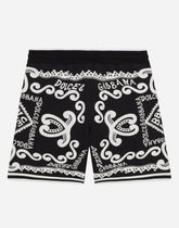 Jersey shorts with Marina print - | Dolce & Gabbana