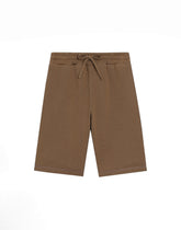 Fleece shorts with DG logo - | Dolce & Gabbana