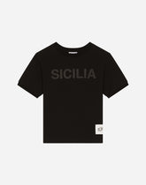 Jersey T-shirt with rubberized print - | Dolce & Gabbana