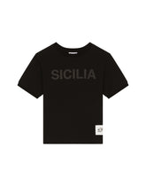 Jersey T-shirt with rubberized print - | Dolce & Gabbana