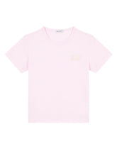 Jersey t-shirt with logo tag - | Dolce & Gabbana