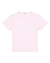 Jersey t-shirt with logo tag - | Dolce & Gabbana