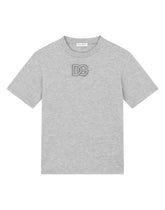 Jersey T-shirt with DG logo patch - | Dolce & Gabbana